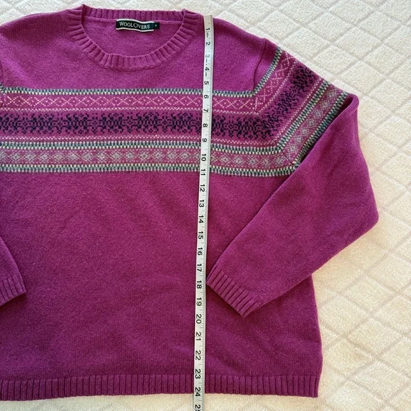 Woolovers Women's Pink Crew Neck Sweater - Picture 2 of 9